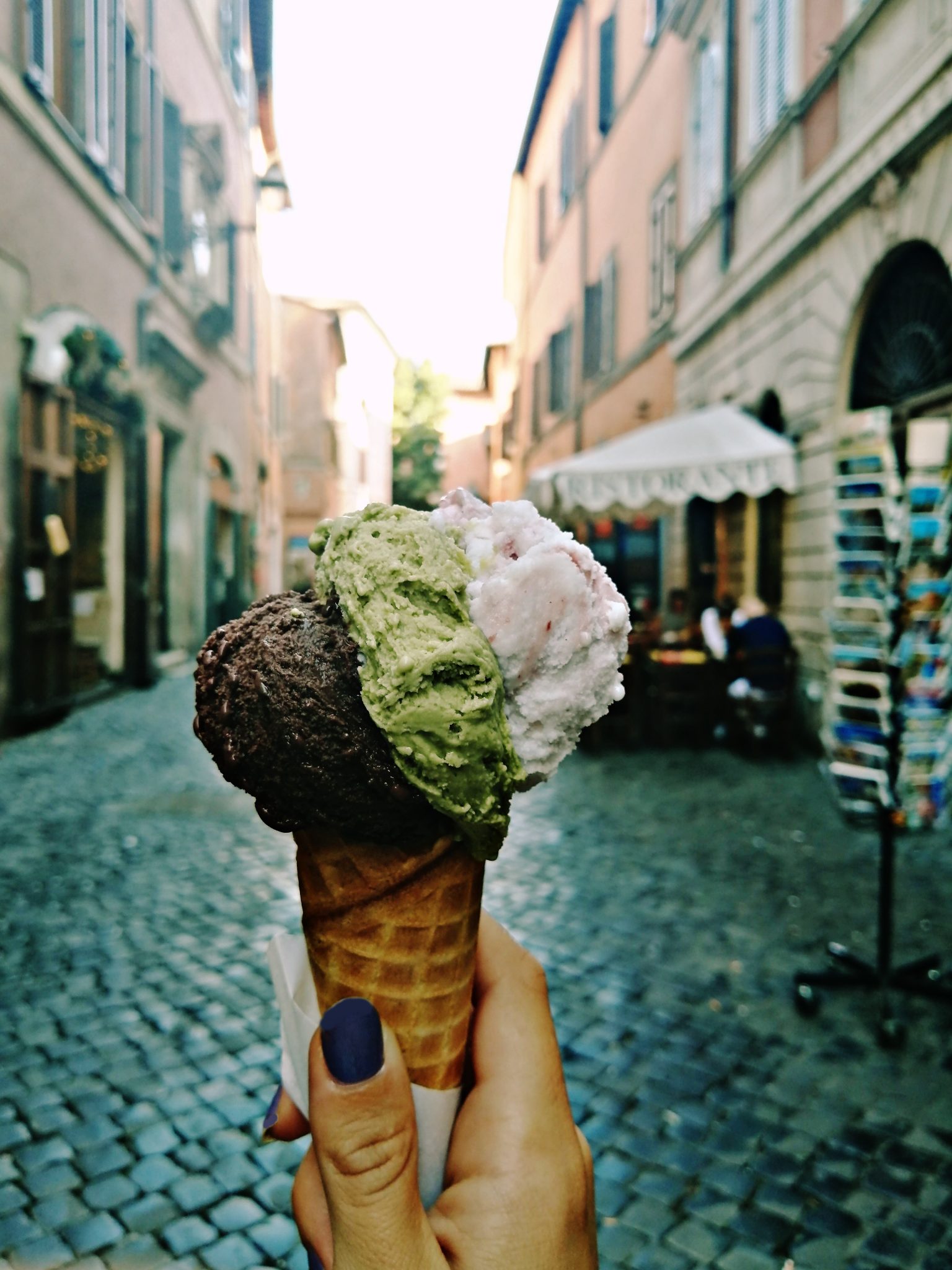 trastevere rim italija cetvrt sladoled gelato putovanja
