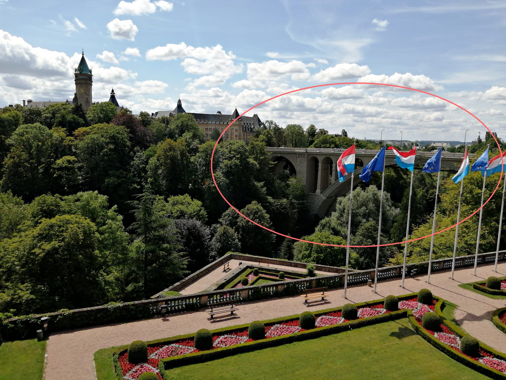 Pont Adolphe, pogled sa Gelle Fra - Luksemburg 1 dan u luksemburgu