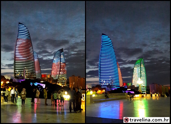 Flame towers, Baku, Azerbajdžan